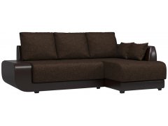 Нью-Йорк (Поло) Кантри Коричневый угловой диван