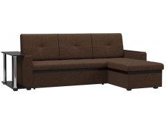 Атланта Рогожка Браун диван угловой