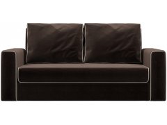 Кардифф Вельвет Темно-коричневый диван караван