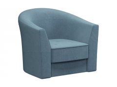 Лацио Клипс Велюр Голубой кресло