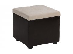 Альфа Велюр Светлый пуф