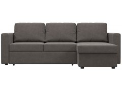 Барселона Велюр Коричневый диван угловой