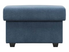 Иф Велюр Голубой пуф