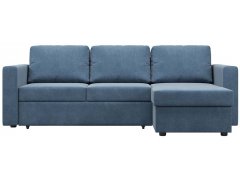 Барселона Велюр Голубой диван угловой