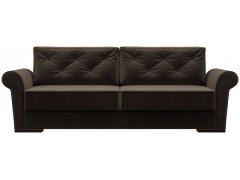 Челси Велюр Шоколадный диван еврокнижка