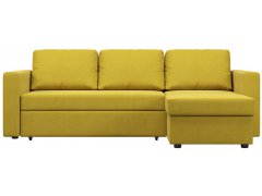 Траумберг Плюш Мастард диван угловой
