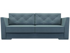 Лацио Клипс Велюр Голубой диван еврокнижка