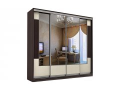 Неаполь-Ротанг-14 шкаф-купе