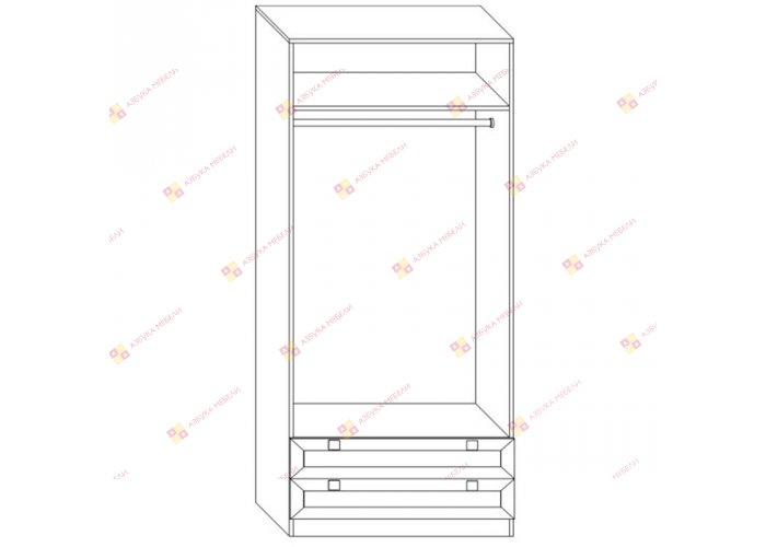 Кантри 2.2+А шкаф двухдверный