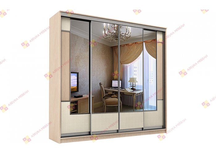 Неаполь-Ротанг-14 шкаф-купе