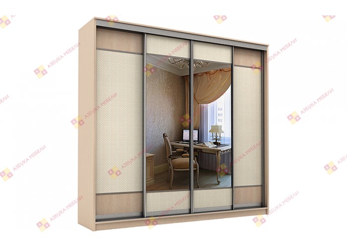 Неаполь-Ротанг-24 шкаф-купе