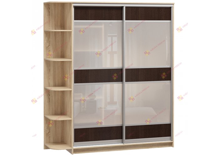 Кардинал-1 с матовым стеклом шкаф-купе