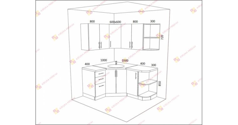 Арго-4 кухонный гарнитур 