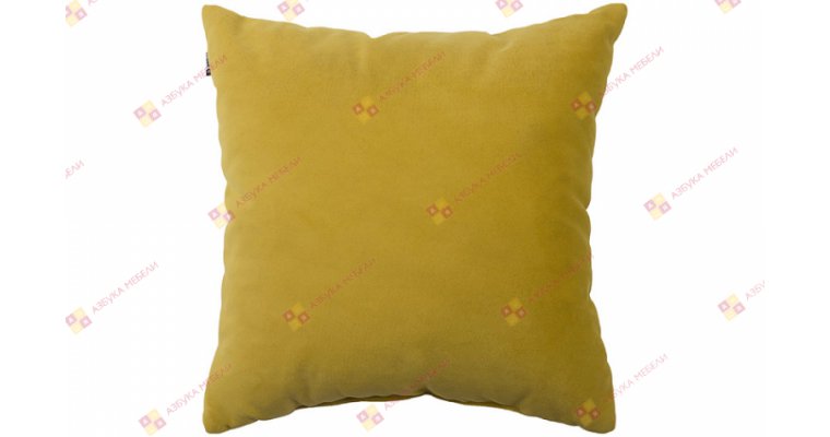 Подушка декоративная Велюр Горчичный