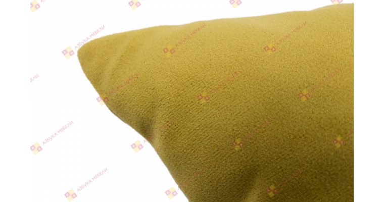 Подушка декоративная Велюр Горчичный