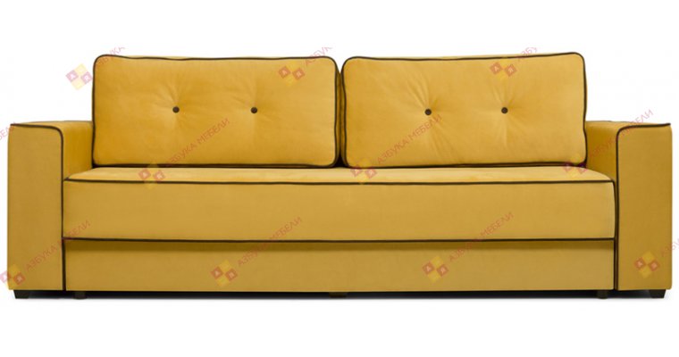 Сильвио Велюр Горчичный диван еврокнижка