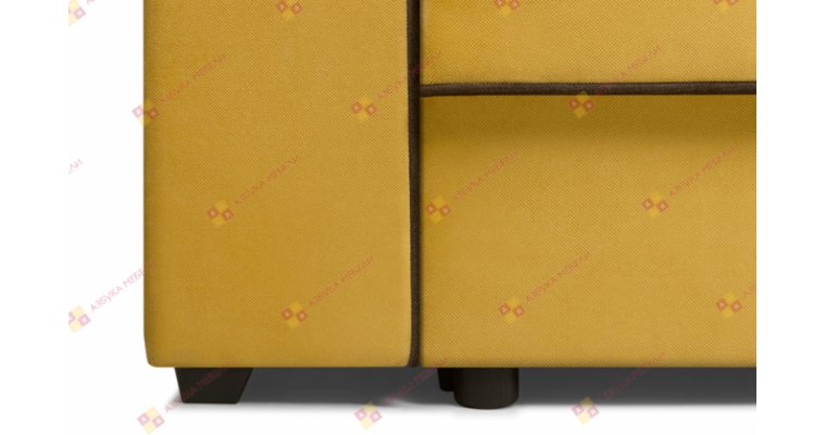 Сильвио Велюр Горчичный диван еврокнижка