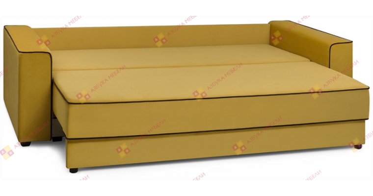 Сильвио Велюр Горчичный диван еврокнижка