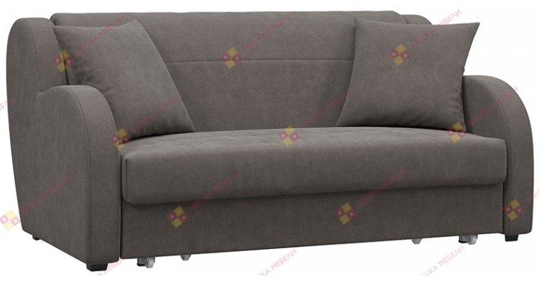 Барон Велюр Коричневый диван аккордеон