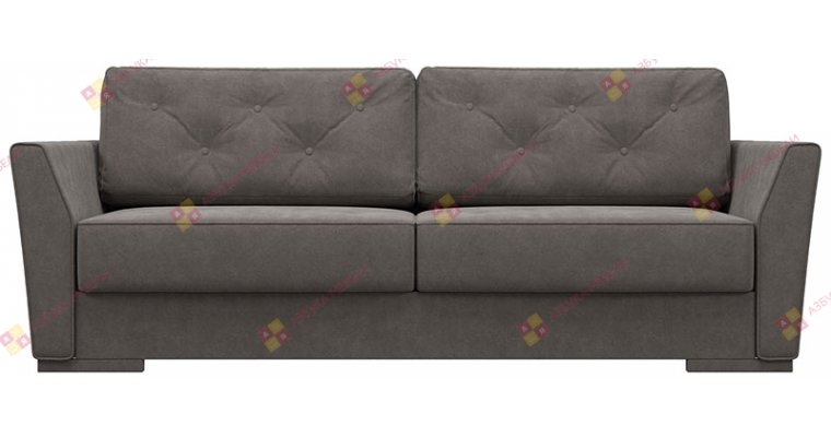 Лацио Клипс Велюр Коричневый диван еврокнижка