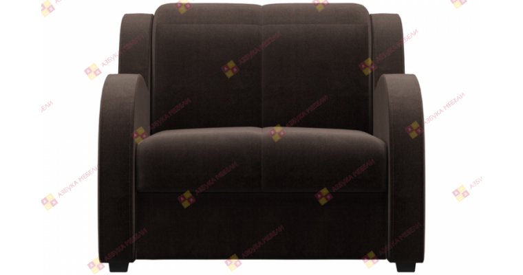 Барон Велюр Темно-коричневый кресло-аккордеон