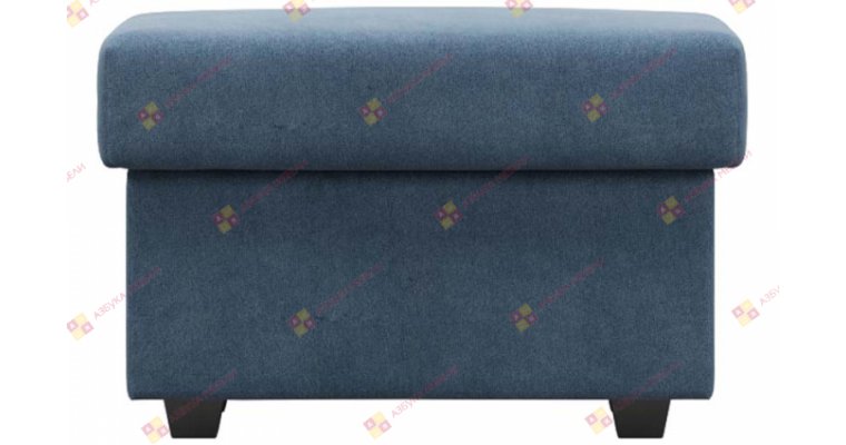 Иф Велюр Голубой пуф