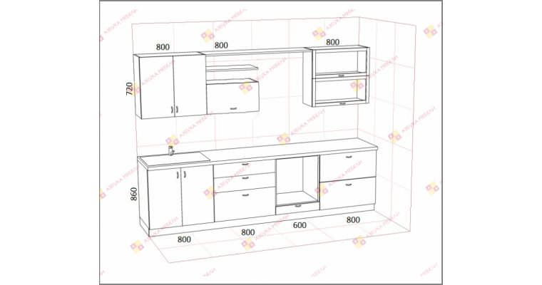 Белла-7 Кухонный гарнитур