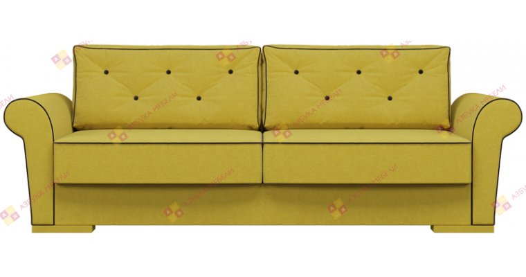 Челси Велюр Горчичный диван еврокнижка