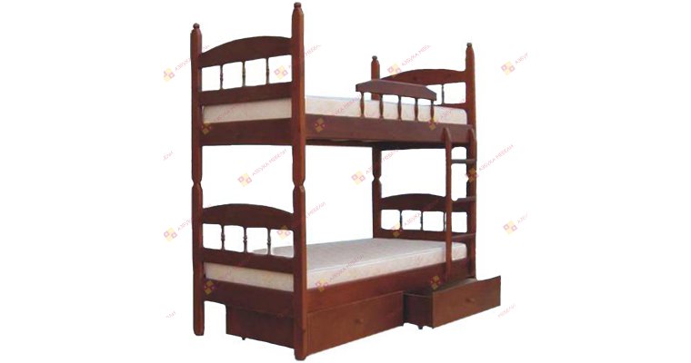 Кровать детская Кузя двухъярусная