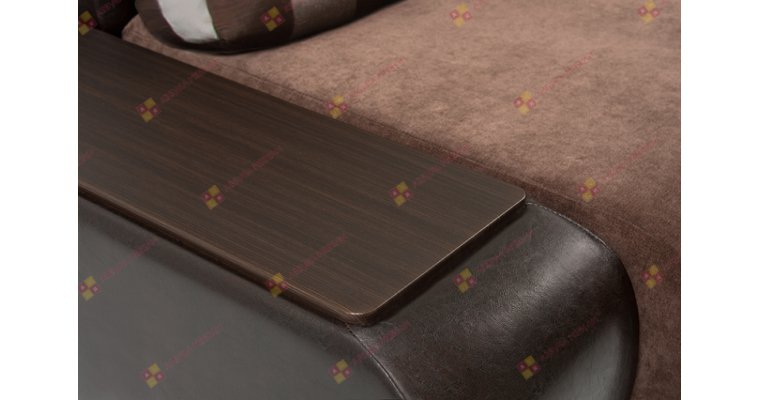 Нью-Йорк (Поло) Страйп Коричневый угловой диван