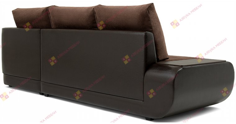 Нью-Йорк (Поло) Велюр Коричневый угловой диван