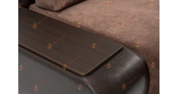 Нью-Йорк (Поло) Велюр Коричневый угловой диван