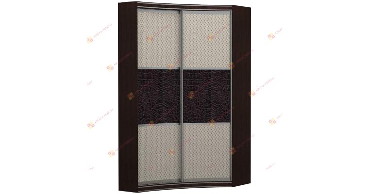 Прадо угловой радиусный шкаф-купе