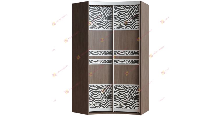 Севилья-1-3 радиусный шкаф-купе