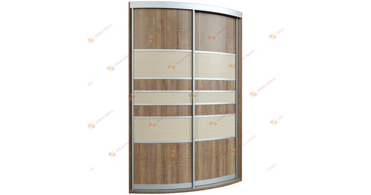 Севилья-2-1 радиусный шкаф-купе