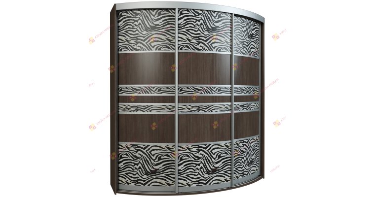 Севилья-3-3 радиусный шкаф-купе