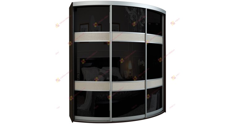 Севилья-3-4 радиусный шкаф-купе