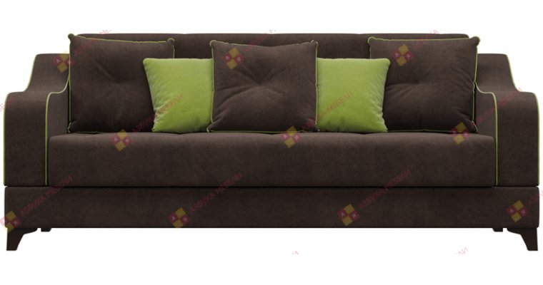 Шеффилд Велюр Каштановый диван книжка