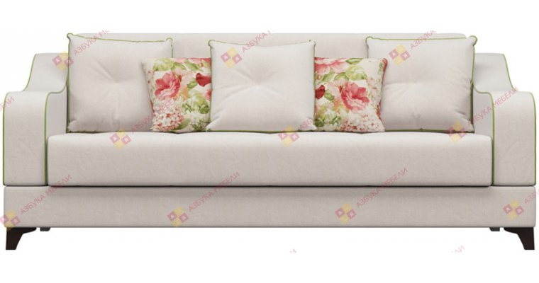 Шеффилд Велюр Кремовый диван книжка