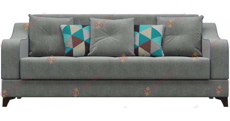 Шеффилд Велюр Серый диван книжка