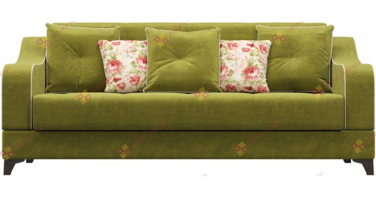 Шеффилд Велюр Салатовый диван книжка