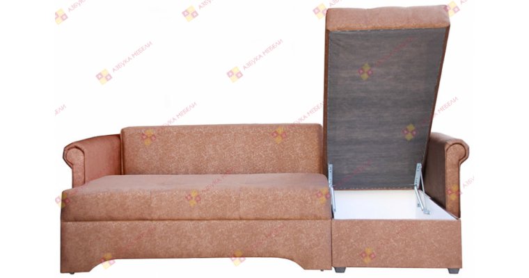 Гранд Вельвет Браун диван угловой