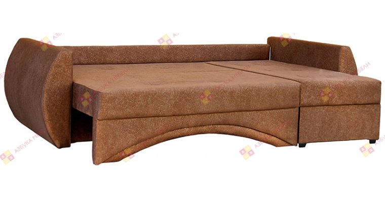 Сатурн Вельвет Браун диван угловой