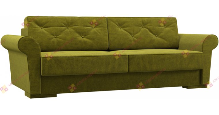 Челси Велюр Салатовый диван еврокнижка